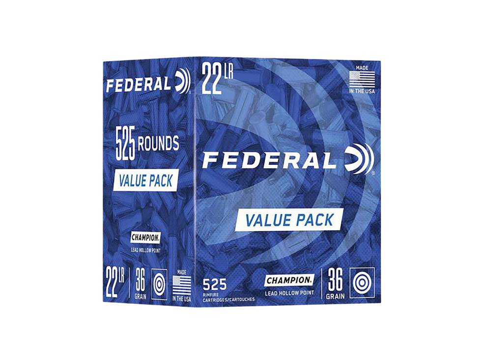FEDERAL CHAMPION 22LR 36 GRAIN LEAD HOLLOW POINT
