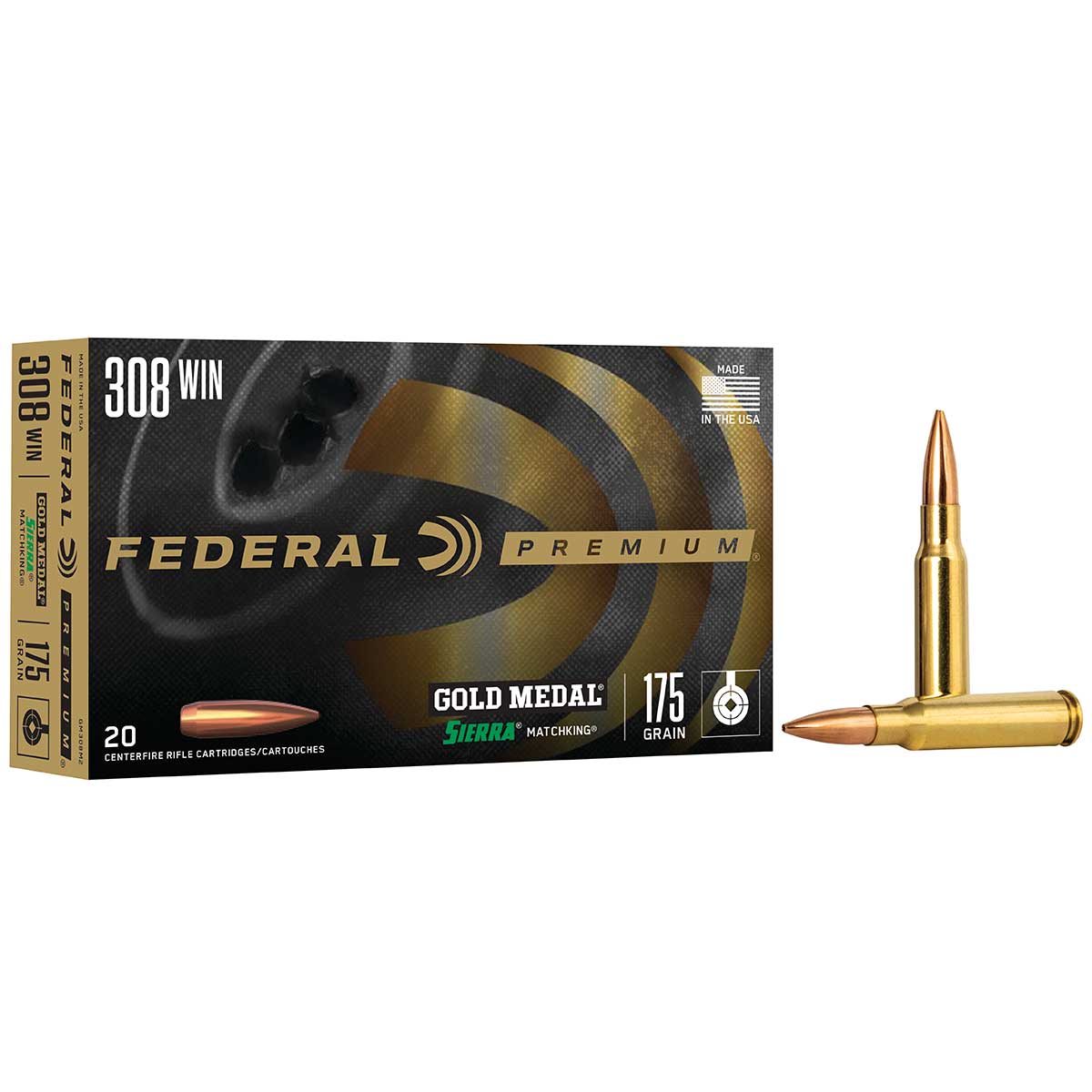 FEDERAL GOLD MEDAL 308WIN 175 GRAIN
