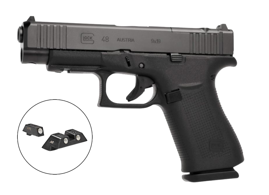GLOCK 48MOS GEN5 9MM PISTOL BLACK GLOCK NIGHT 