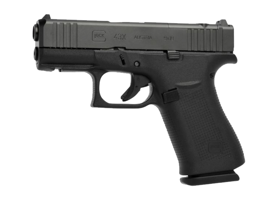GLOCK 43X MOS 9MM PISTOL BLACK FIXED SIGHTS 5.5LB