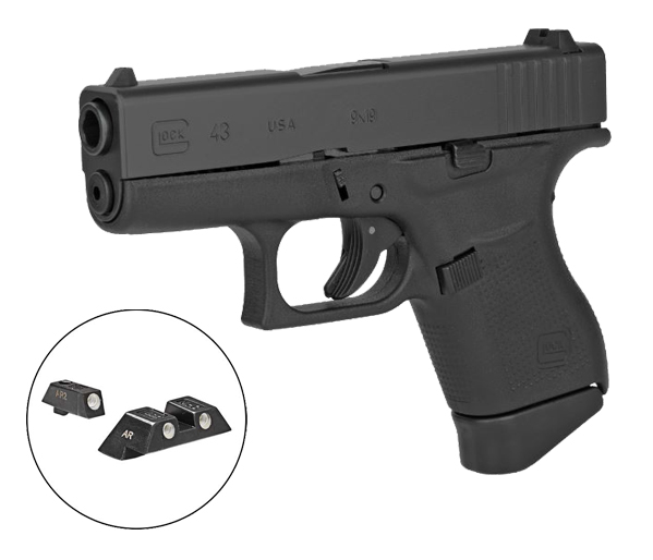 GLOCK 43 9MM PSTL GNS 5.5LB