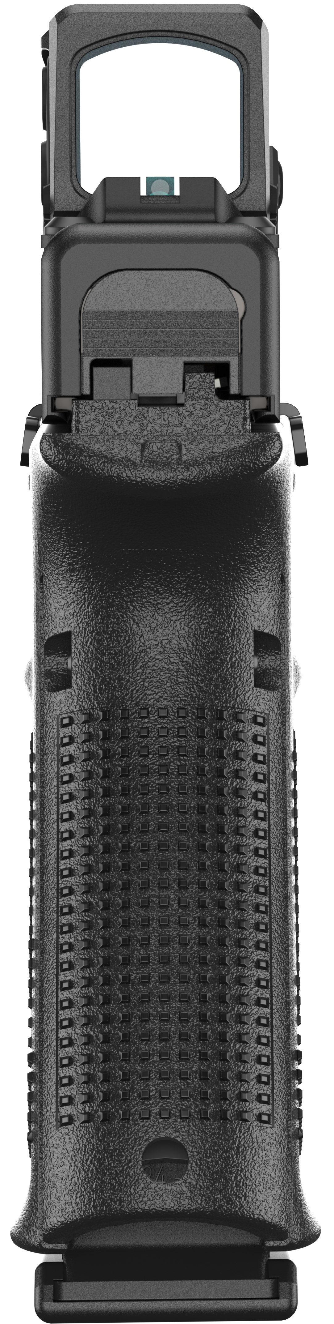 GLOCK 19MOS8 GEN5 9MM PISTOL BLACK, FRONT 