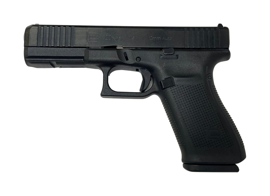 GLOCK 20MOS GEN5 10MM PISTOL BLACK, FIXED SIGHTS